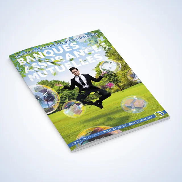 Couverture du catalogue Bimier Solutions pour les banques, assurances et mutuelles.